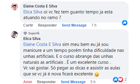 Depoimento aluna